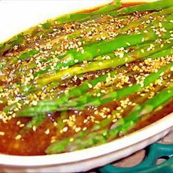 Sesame Asparagus with Garlic recipe