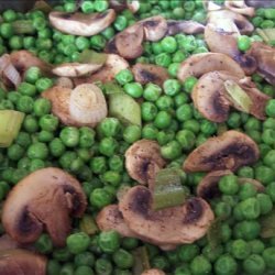 Peas With Mushrooms recipe