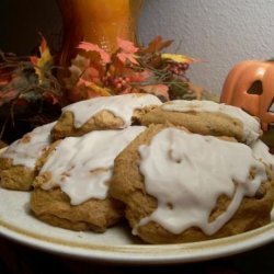 Glazed Soft Pumpkin Cookies recipe