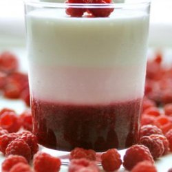Must Try Low Fat Raspberry Dessert (Panna Cotta-Ish) recipe