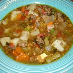 Hearty Ground Beef Vegetable Soup recipe