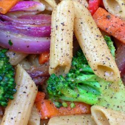 Penne With Ginger Garlic & Vegetables recipe