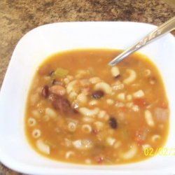 Pasta, Tomato and Lentil Soup recipe