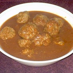 Chile Colorado Meatballs recipe
