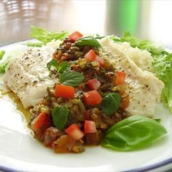 Cod Fillets with Tomato & Spinach Relish recipe