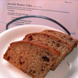 Jewish Honey Cake recipe