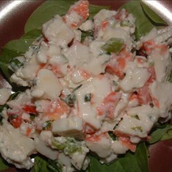 Imitation Crab Salad on Lettuce or in Wrap/Pita recipe
