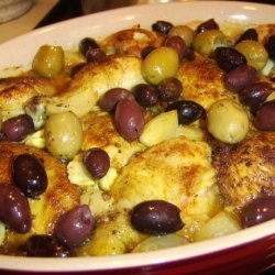 Chicken With Olives, Caramelized Onions, and Sage recipe