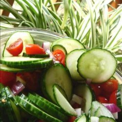 Tomato Cucumber Onion Salad recipe