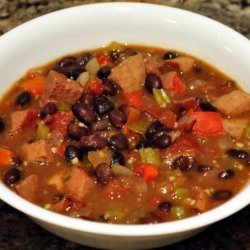 Black Bean and Smoked Sausage Soup recipe
