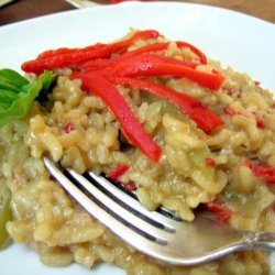 Risotto With Peppers and Gorgonzola recipe