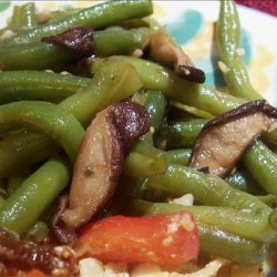 Green Beans With Shiitake Mushrooms recipe