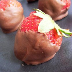 Lighter Chocolate Covered Strawberries recipe