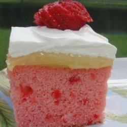 Bird's Strawberry Cake With Lemon Filling recipe