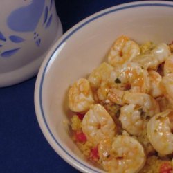 Lemon Oregano Shrimp over Peppered Couscous recipe