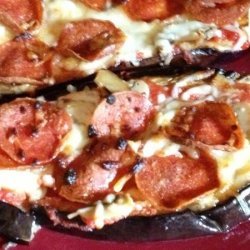 Mini Eggplant Crust Pizzas recipe