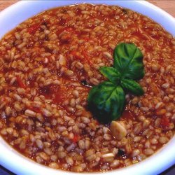 Tomato Rice With Basil recipe