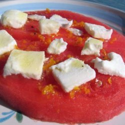 Watermelon and Goat Cheese Salad recipe
