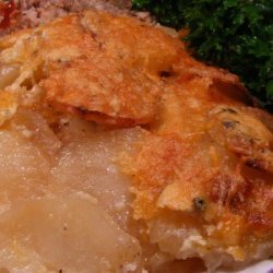 Scalloped Potatoes With Three Cheeses recipe