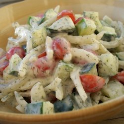 Sour Cream Vegetable Salad recipe
