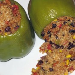 Mexican Quinoa Stuffed Bell Peppers recipe