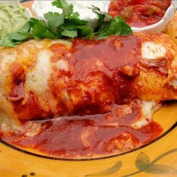 Chicken and Refried Bean Enchiladas recipe