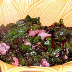 Chard With Bacon Dressing recipe