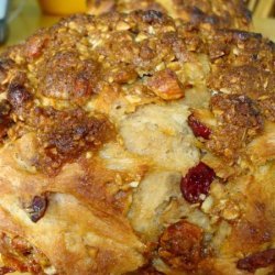 Crusty Cranberry Bread With Caramel Almonds (Almost No Knead) recipe