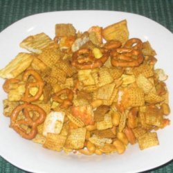 Hot and Zingy Chex Mix recipe