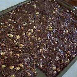 Chewy Chocolate Peanut Bars recipe