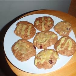 Crazy Yummy Cranberry Pecan Cookies with Orange Glaze recipe