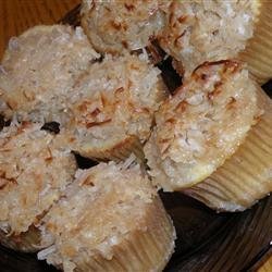 Buttery Cupcakes with Coconut Topping recipe