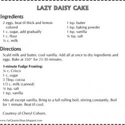 Lazy Daisy Cake III recipe