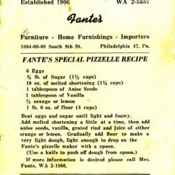 Anise Pizzelles recipe