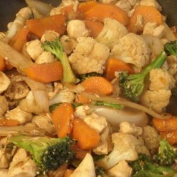 Leftover Veggie Chicken Stir-Fry recipe