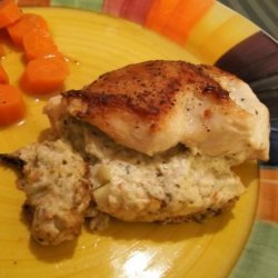 Chicken Breasts Stuffed With Artichokes Lemon and Goats Cheese recipe