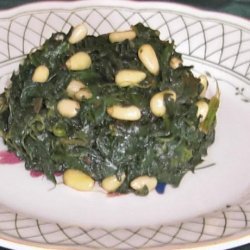 Spinach With Pine Nuts recipe