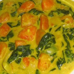 Sweet Potato and Spinach Curry recipe