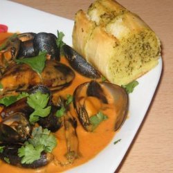 spicy coconut mussels recipe