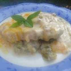 Creamy Pork Chops, Mushroom and Potato Casserole recipe