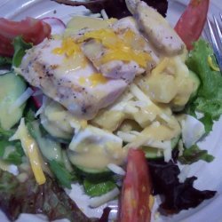 Rustic Grilled Chicken Salad With Lite Honey Mustard Dressing recipe