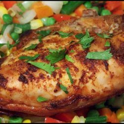 Citrus Chicken with Roasted Corn Relish recipe