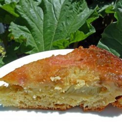 Lemony Rhubarb Upside-Down Cake recipe