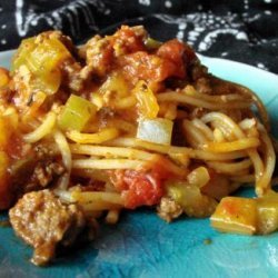 One Dish Savory Spaghetti recipe