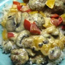 Italian Meatballs With Peppers recipe