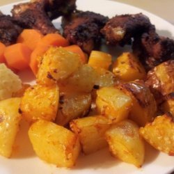 Moroccan Oven Roasted Sesame Potatoes recipe