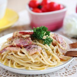 spaghetti with bacon recipe
