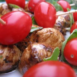 Tomato and Marinated Baby Bocconcini Appetizers recipe