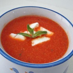 Very Quick Tomato and Roasted Capsicum Soup recipe