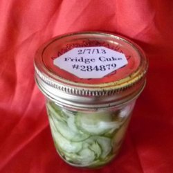 Refrigerated Cucumber Pickles recipe
